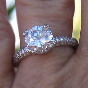 Pave Diamond Engagement Ring